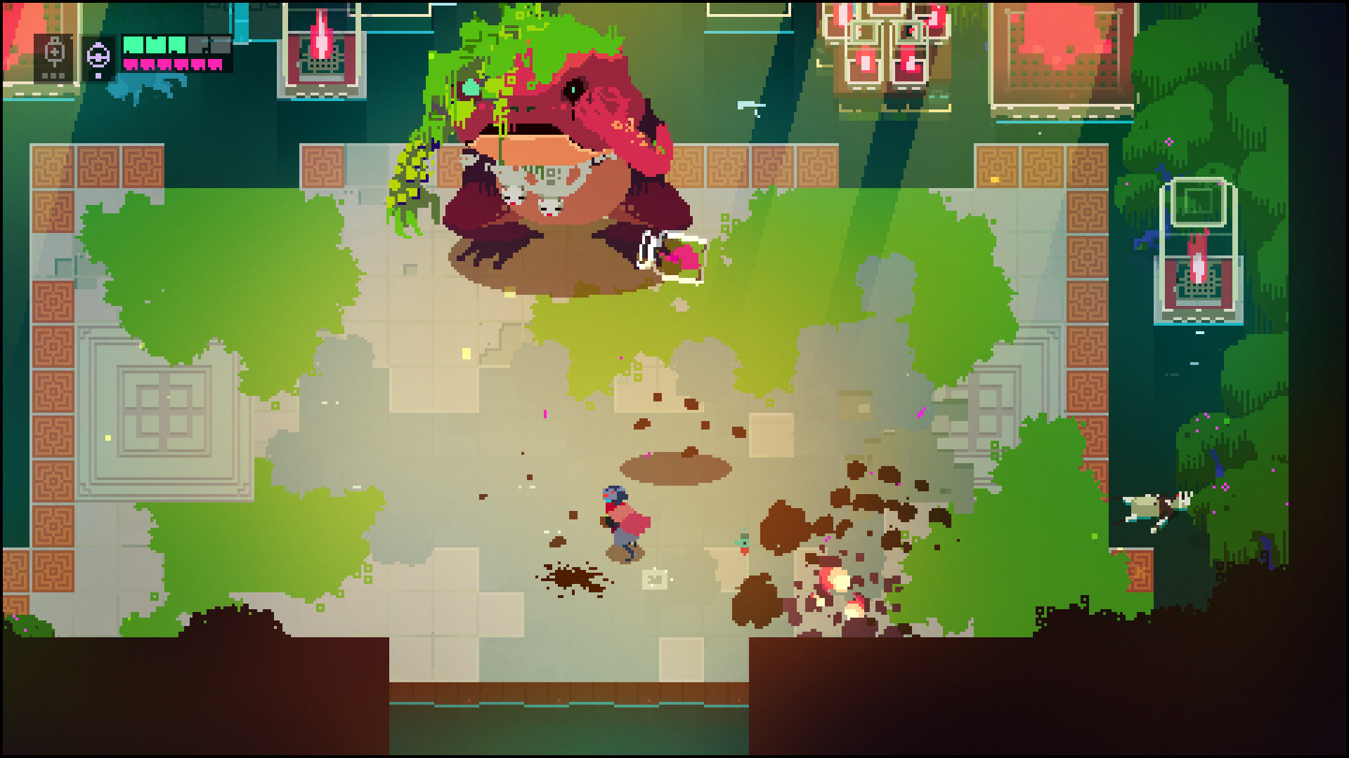 Hyper Light Drifter's pixel graphic